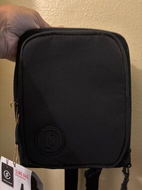 Unisex Compact Black Crossbody Sling Bag - Everyday Carry